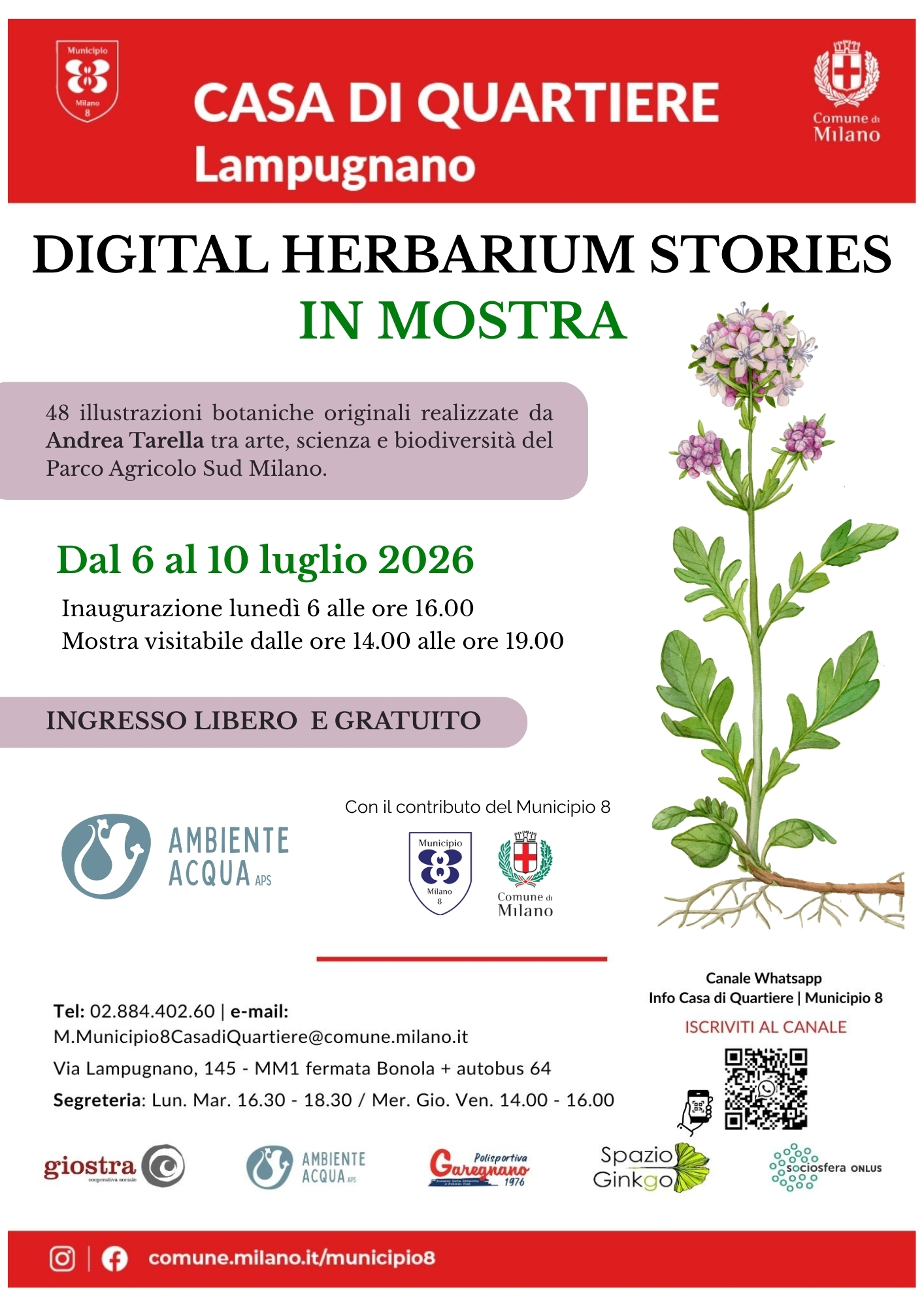 Digital Herbarium Stories in mostra - lampugnano